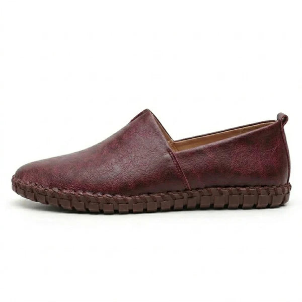 Mocasines Artesanales Slip-On - Rojo