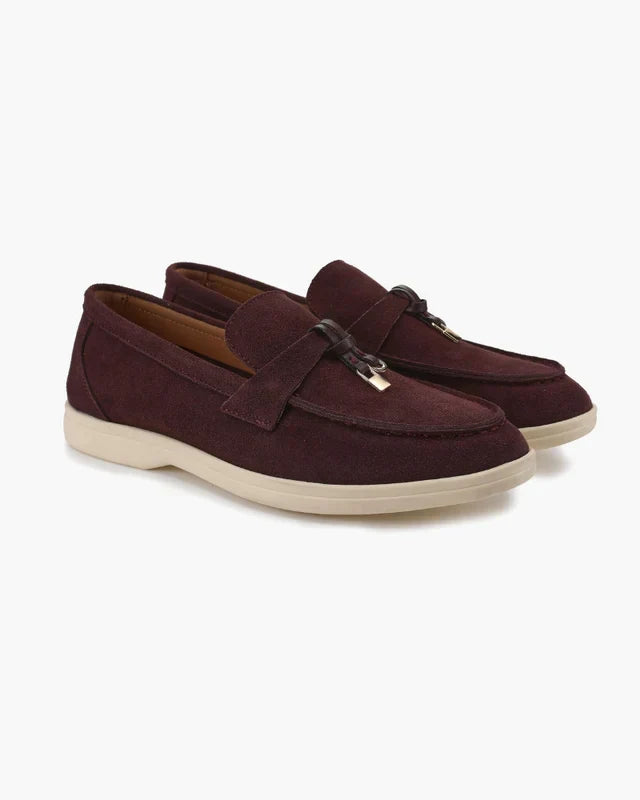 Belmont Gamuza Loafers - Marrón