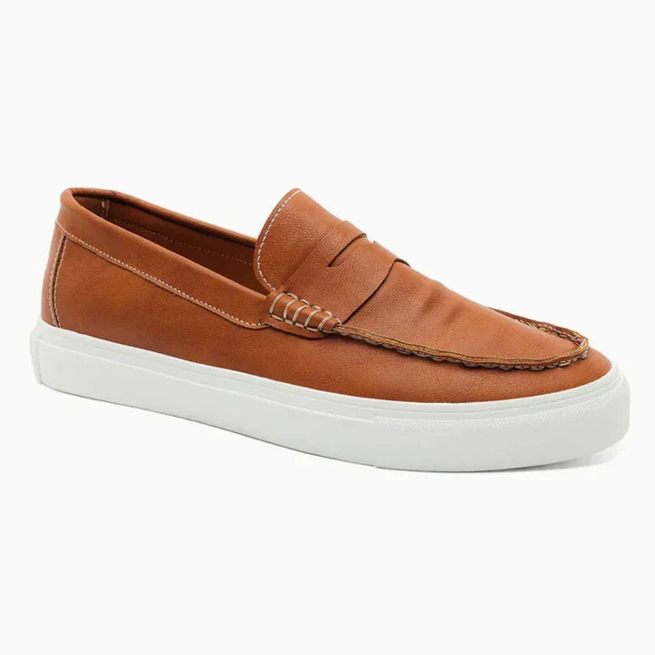 Mocasines Casual Cuero Liso - Negro