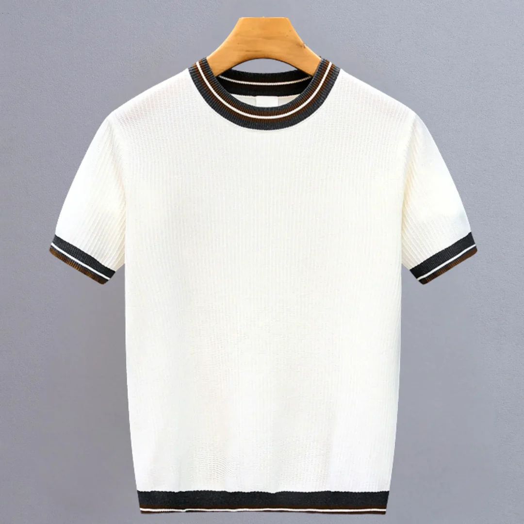 Camisa Stripe Trim Core - Negro