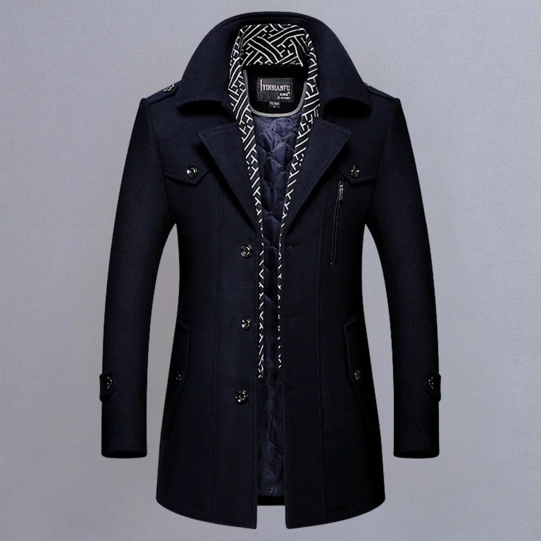 Abrigo Wool Quilted Core - Marrón