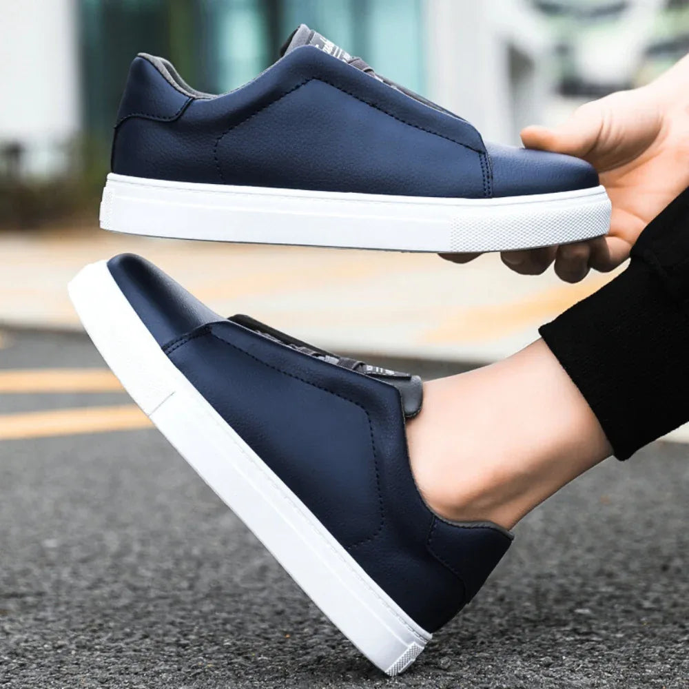 Tenis Harborline de Cuero – Azul Marino