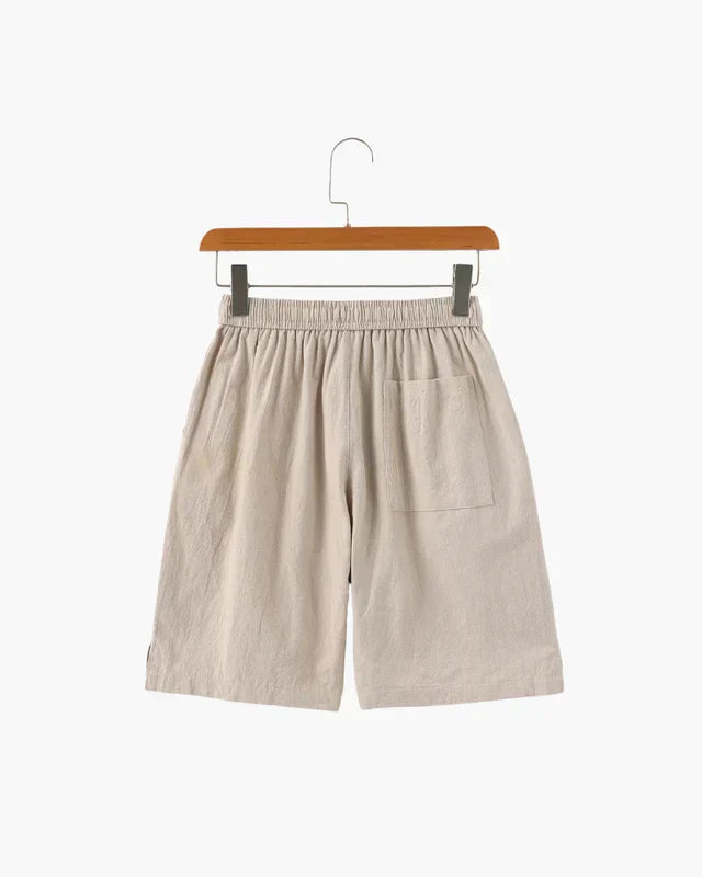 Shorts de Lino Lago – Beige