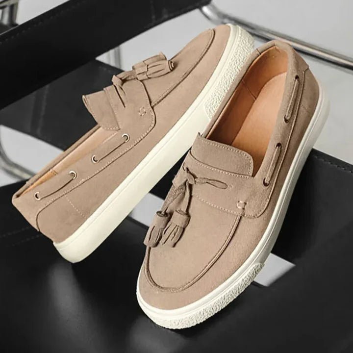 Mocasines Náuticos Ante Suave - Marrón