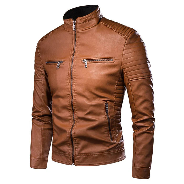 Chaqueta Vintage de Cuero - Marrón