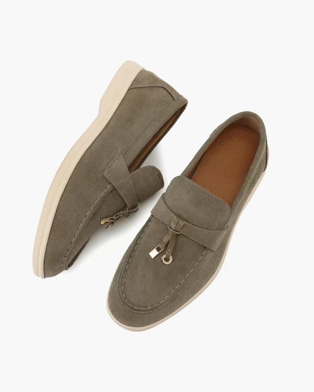Belmont Gamuza Loafers - Oliva