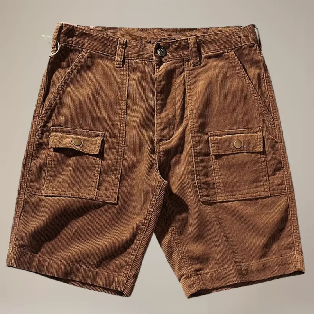 Short Corduroy Wide Rib Core - Azul Marino