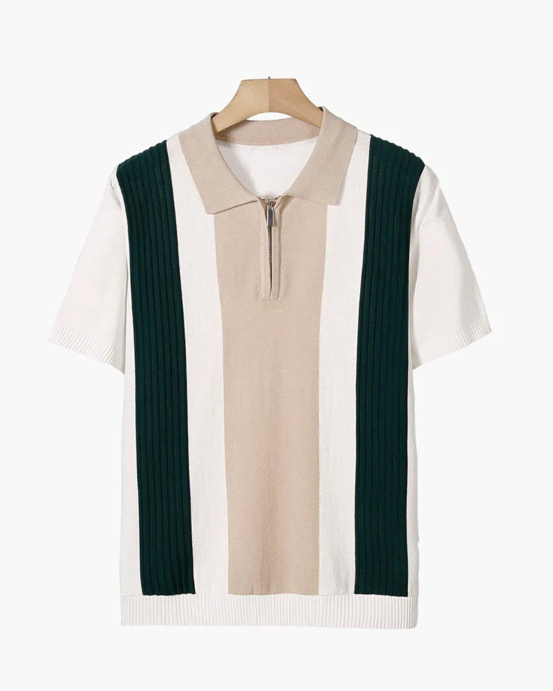 Polo Half-Zip Tivoli – Blanco