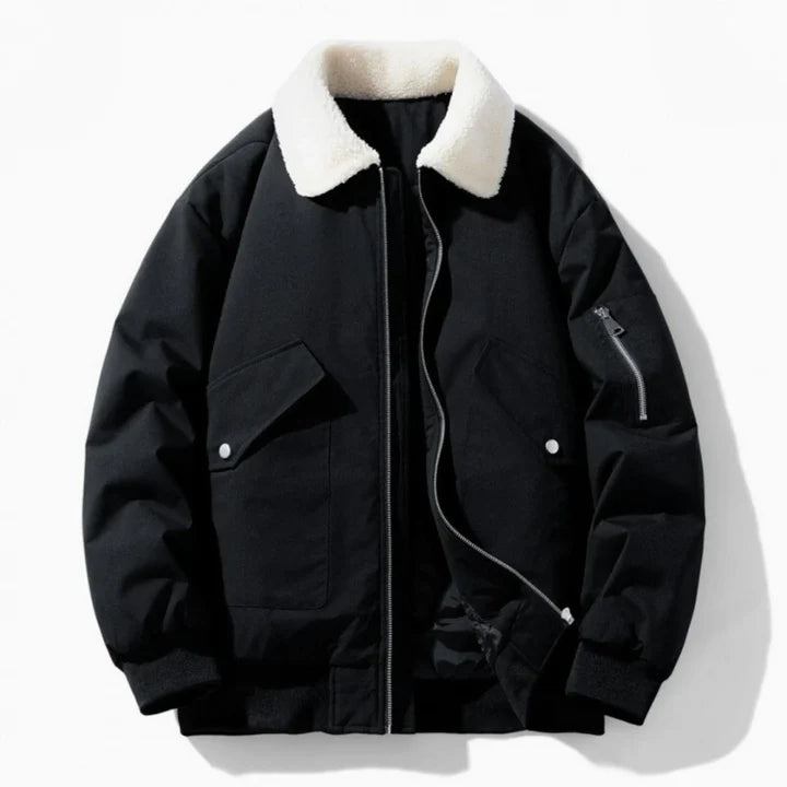 Chaqueta Core Zip de Ajuste Preciso - Negro
