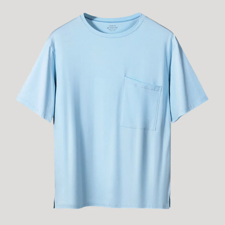 Camiseta Core Fit de Cuello Redondo - Azul