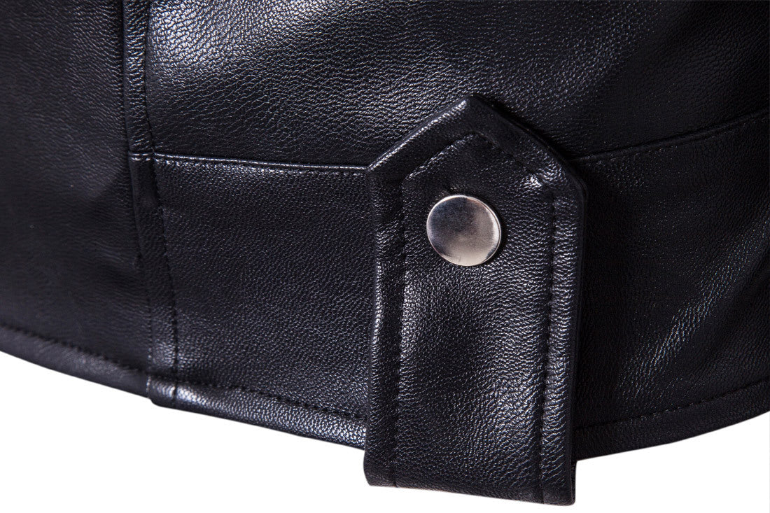 Chamarra Cuero Biker Slim
