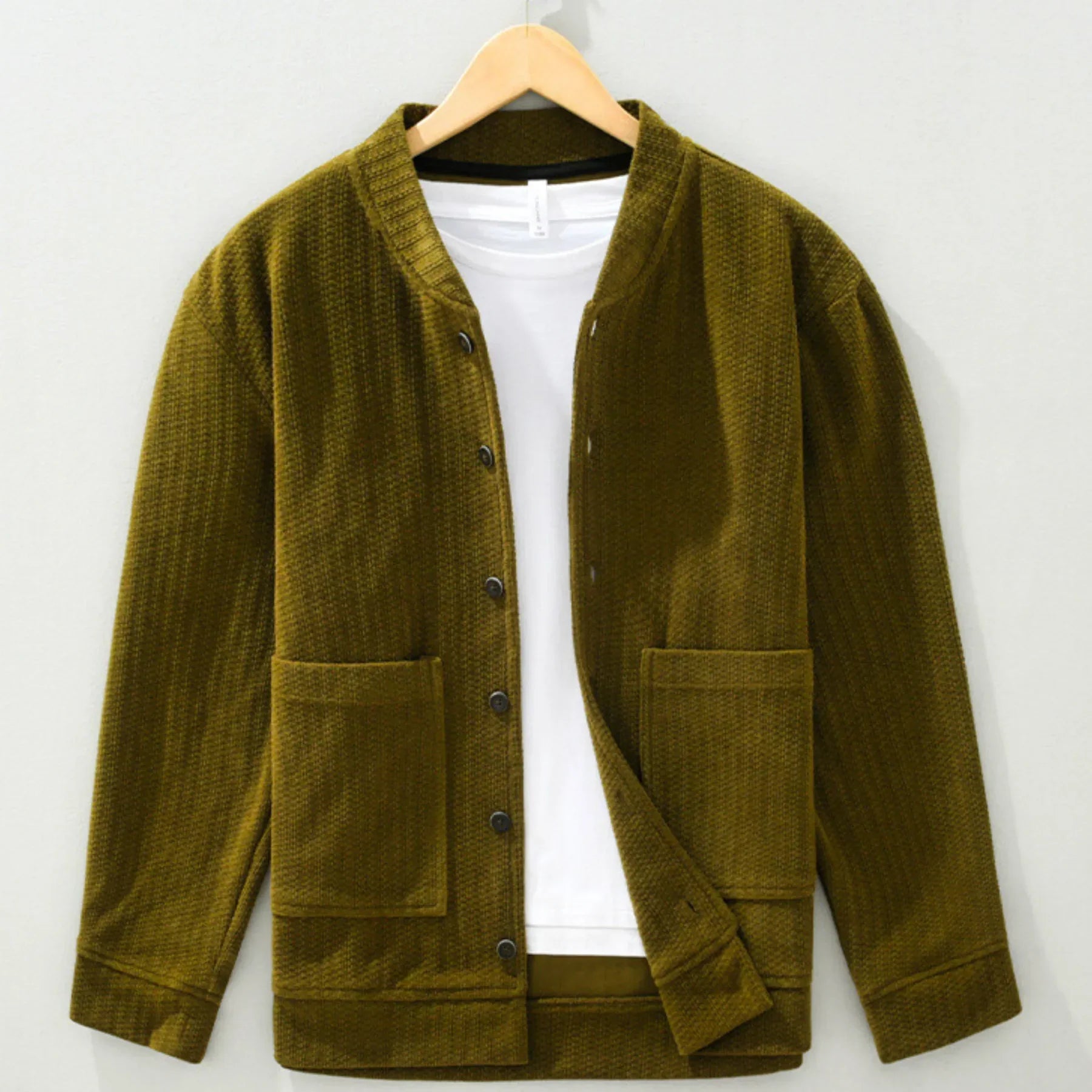 Chaqueta de Algodón con Forro de Kapok Mosswood – Gris Neblinoso