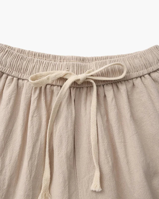 Shorts de Lino Lago – Beige