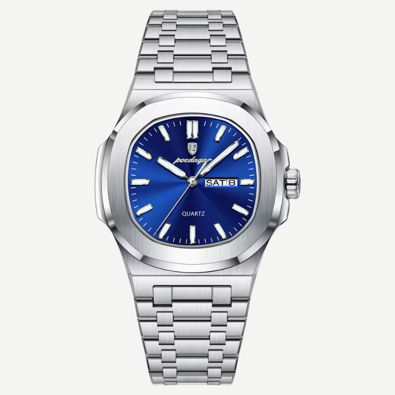 Reloj Imperial de Acero - Plata/Negro