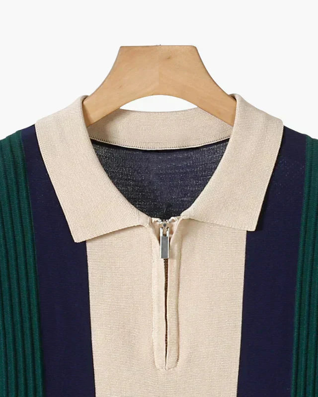 Polo Half-Zip Tivoli – Azul Marino