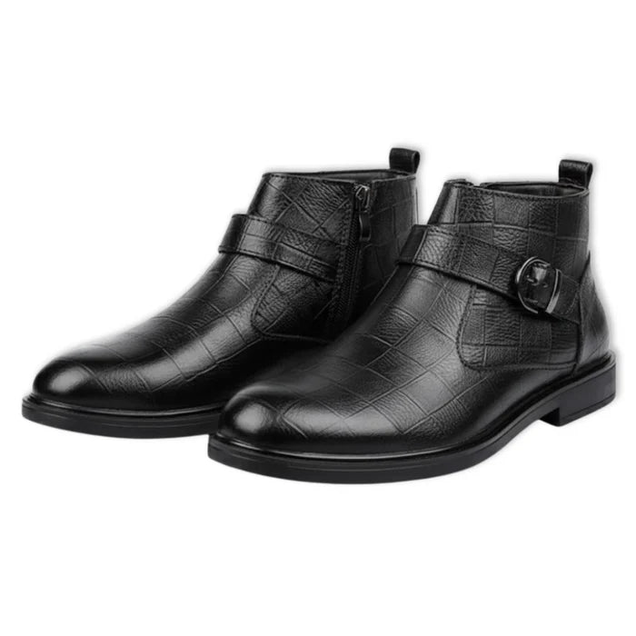 Botas Milano Cuero - Negro