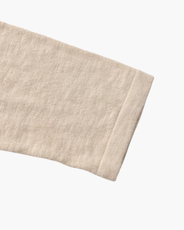 Cuello Redondo Esencial Lino-Algodón – Beige