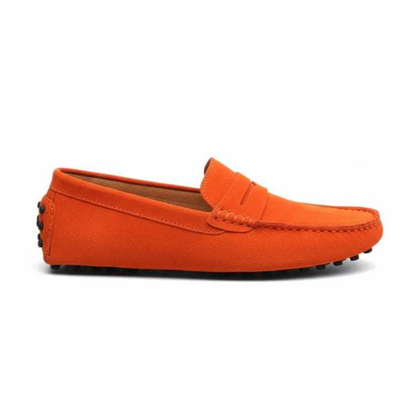 Mocasines Driver Cuero - Rojo