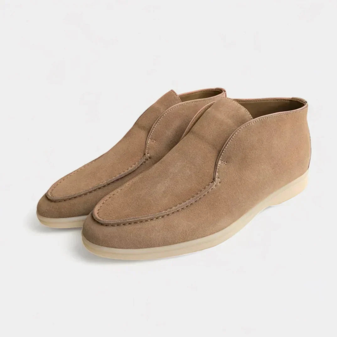 Belmont Gamuza Chukka Mocasines - CAMEL