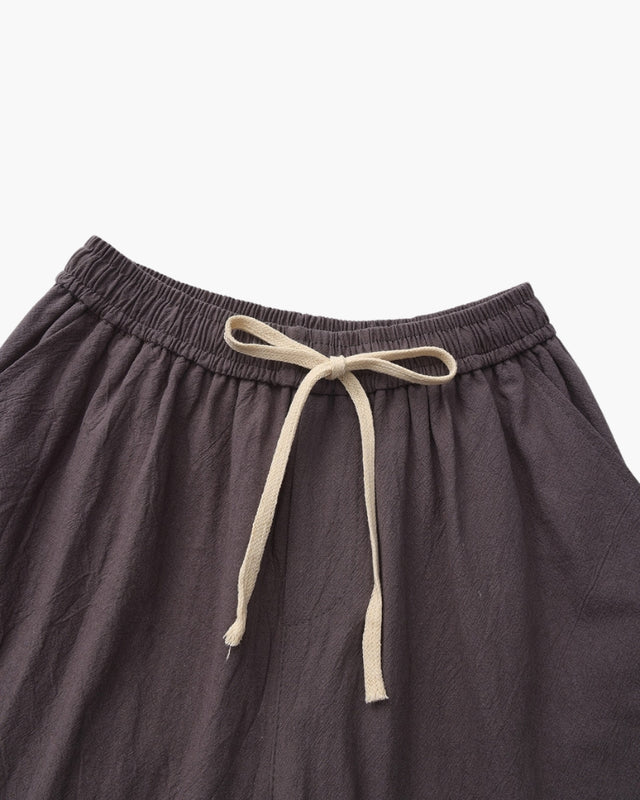 Shorts de Lino Lago – Gris