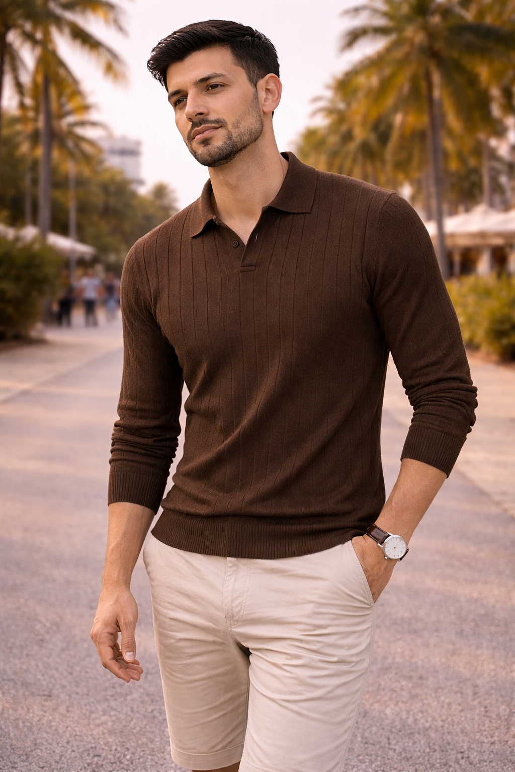 Polo de Punto Ascot – Marrón