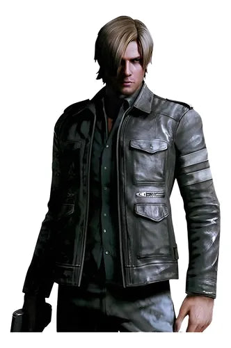Chamarra Leon Cuero Tactical Biker