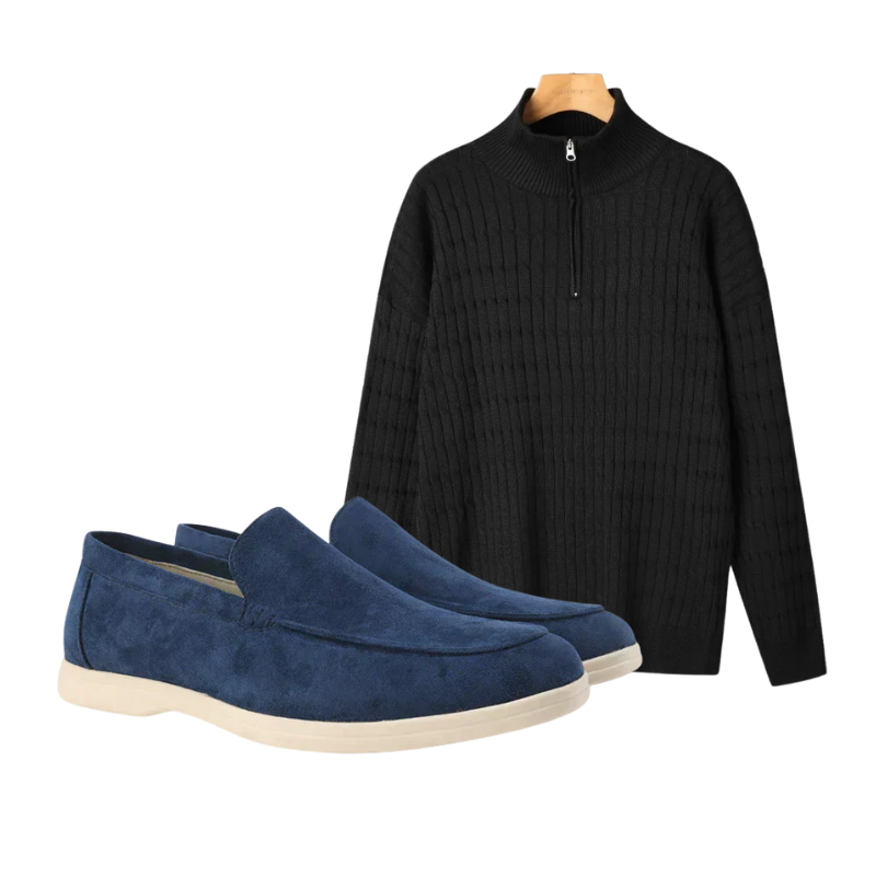 Conjunto Half-Zip de Punto Mariner