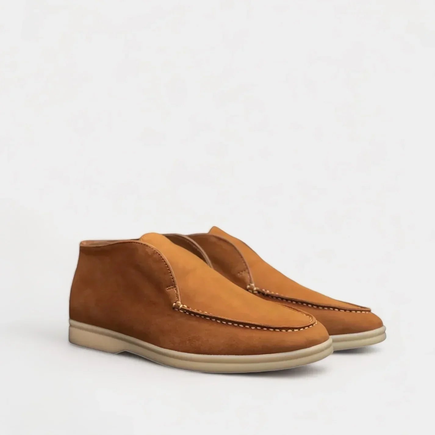 Belmont Gamuza Chukka Mocasines - CARAMEL