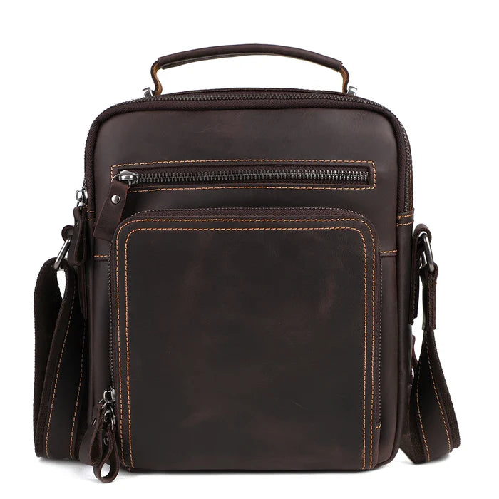 Bolso de Cuero Tecnológico Joyir Premium - Marrón Escuro