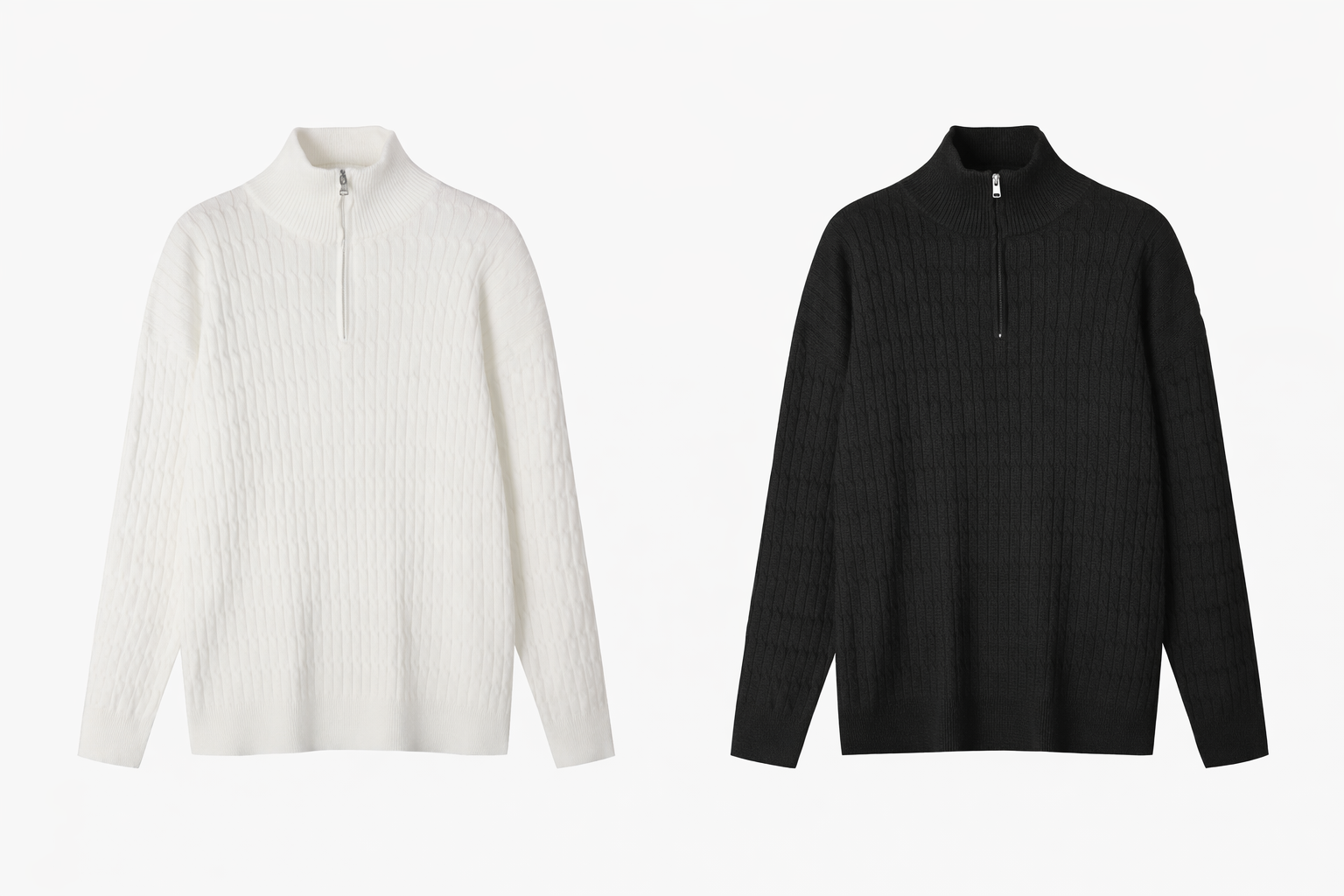 Pack of 2 – Half-Zip Knit Sweater