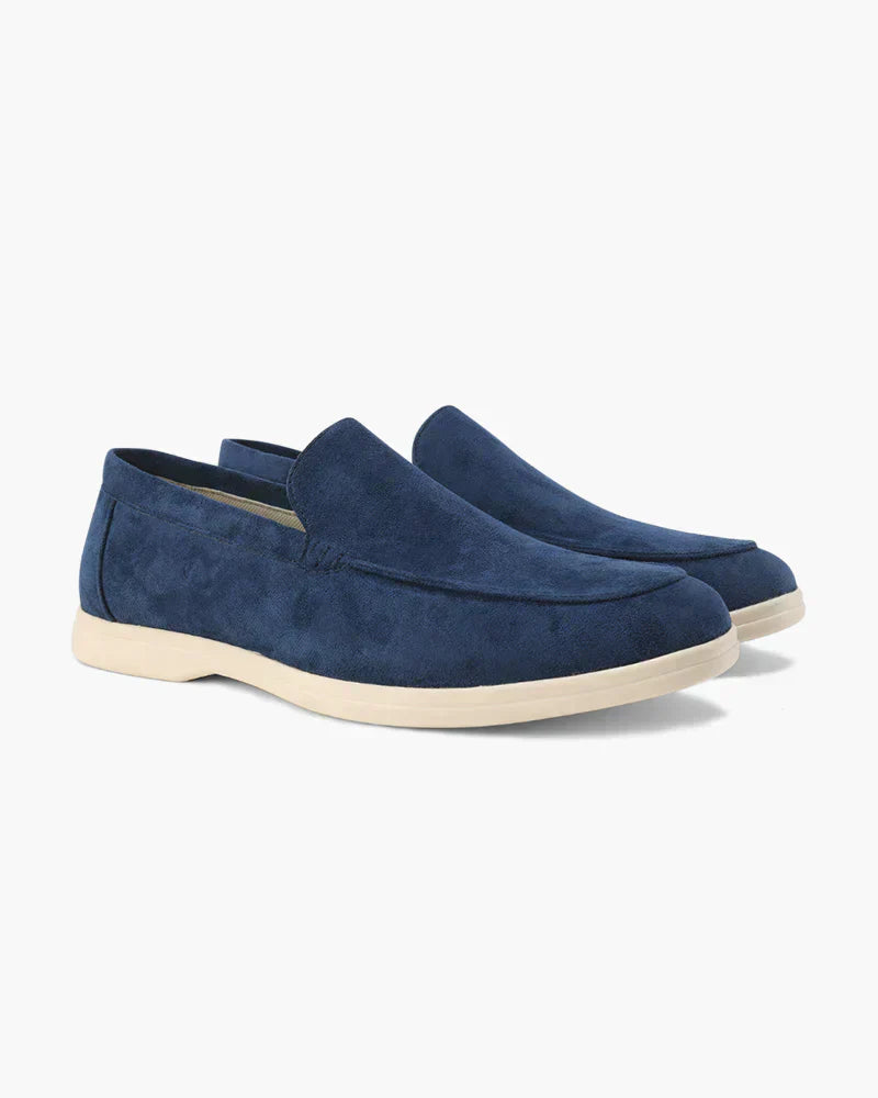 Mocasines de ante confort - Azul marino