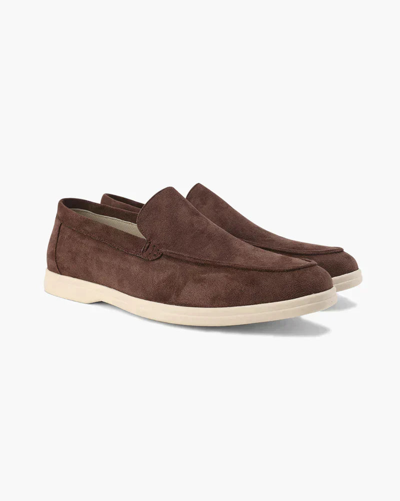 Mocasines de ante confort - Chocolate