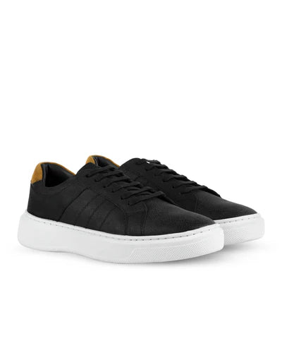 Tenis Piel Ovina Urban Sole - Negro