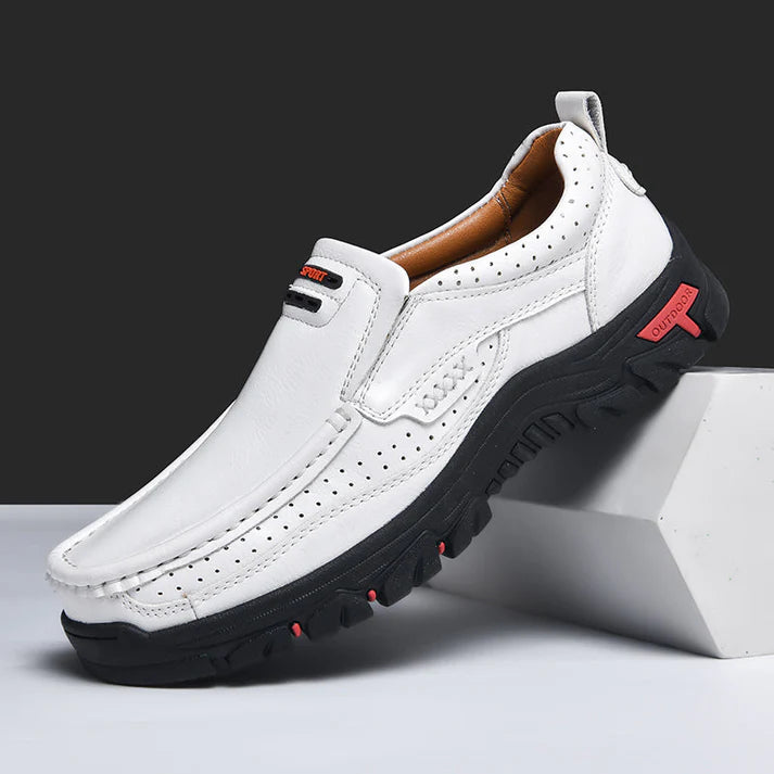 Mocasines Cuero - Blanco