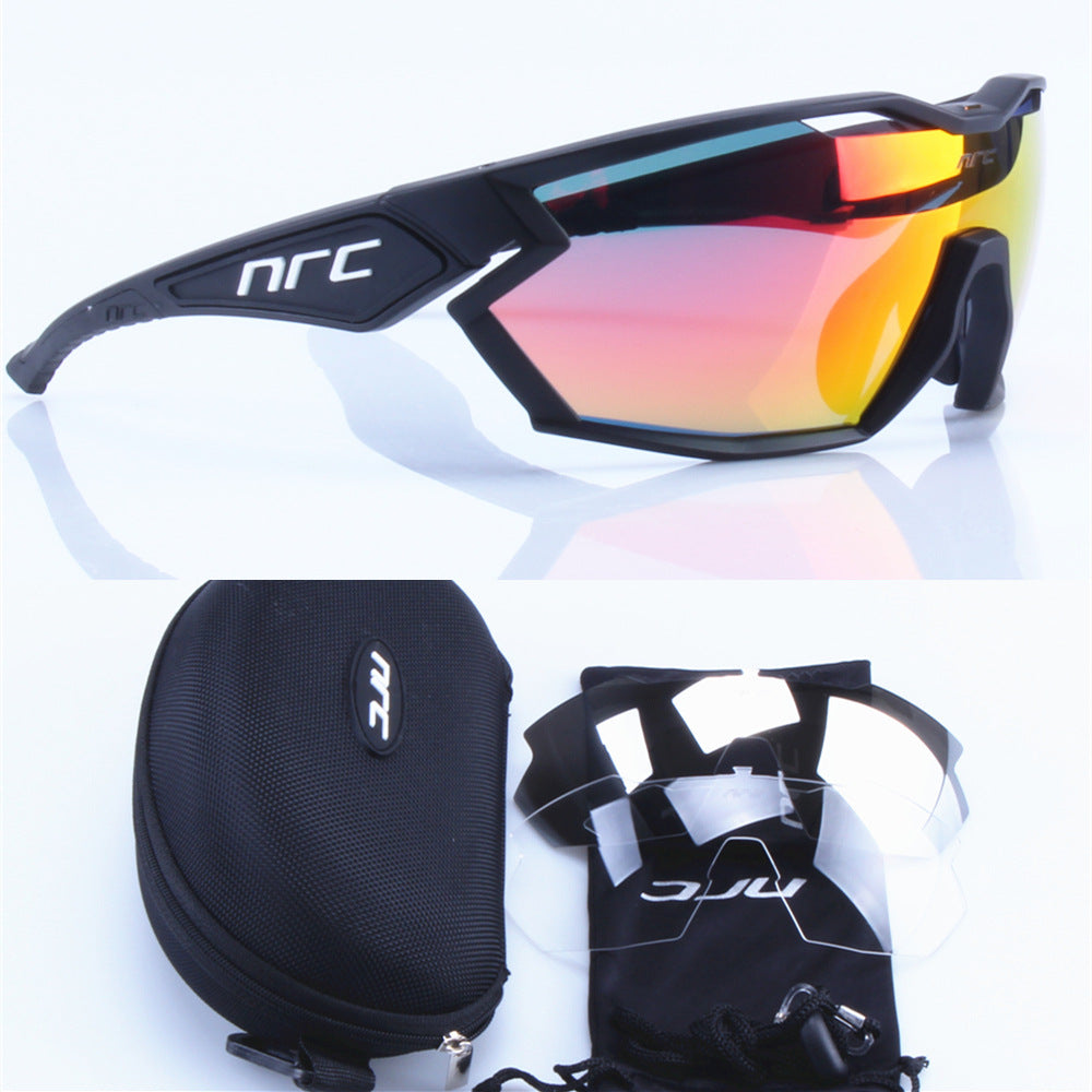 Gafas Deportivas para Ciclismo y Running - Negro/Oro