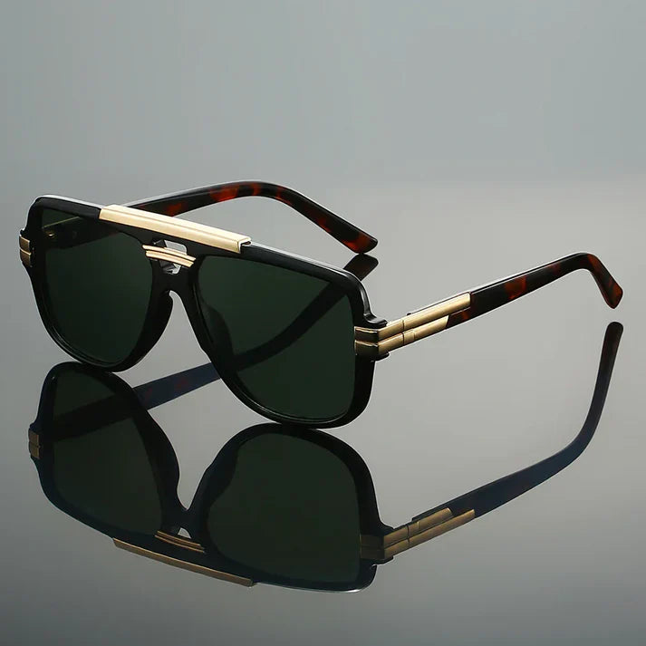 Gafas de Sol Aviador Retro - Negro