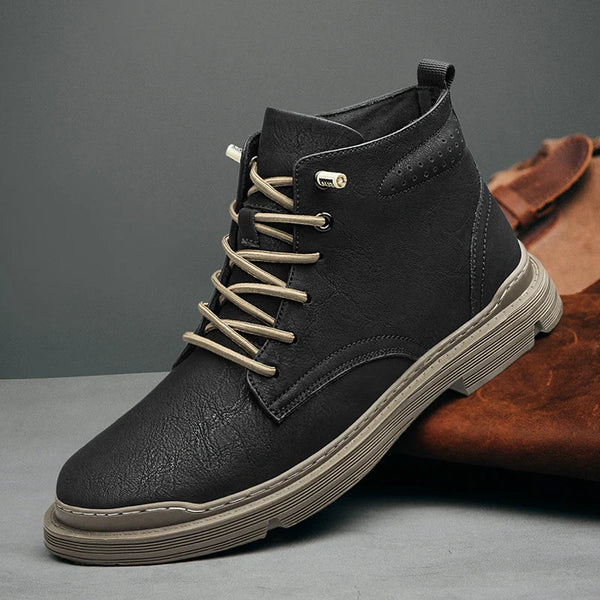 Botas Cuero - Gris