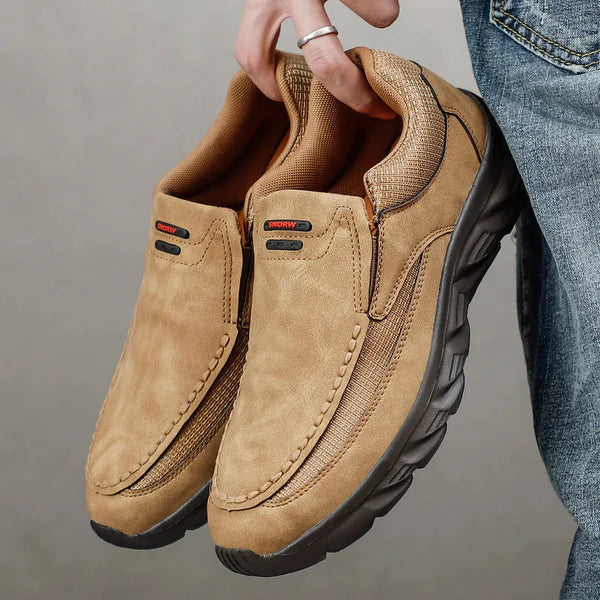 Mocasines Confort Suela Tracción - Gris