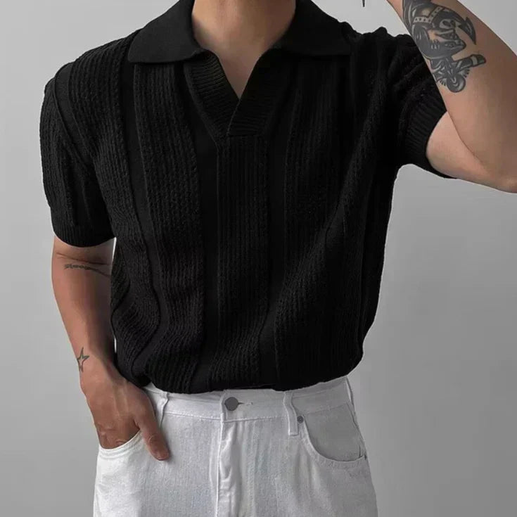 Polo de Punto Riviera – Negro