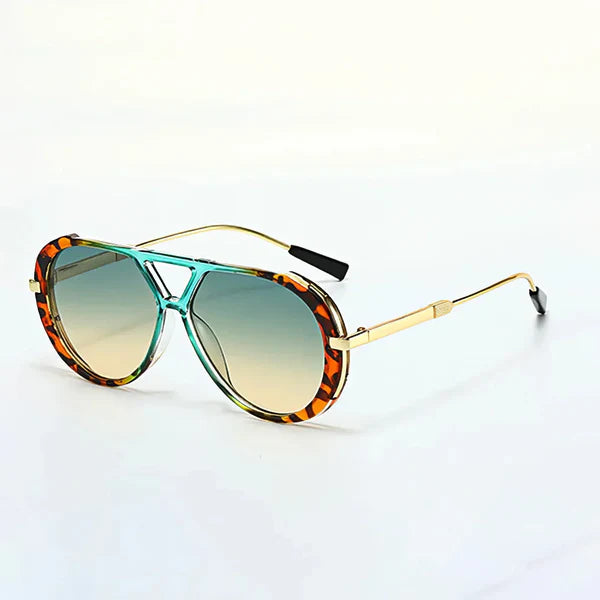Gafas Aviador con Detalle Carey - Medianoche