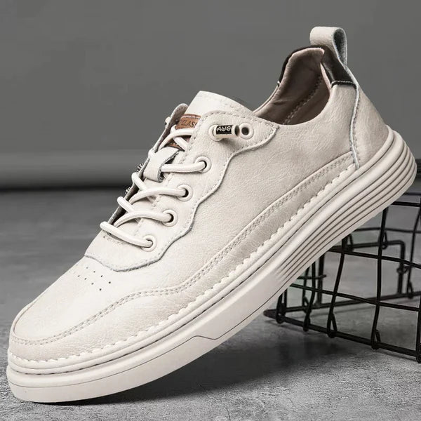Zapatos Cuero Artesanal Confort - Blanco