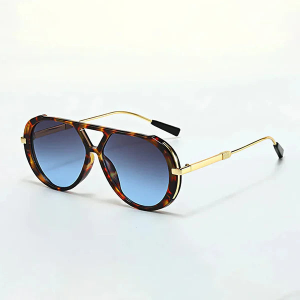 Gafas Aviador con Detalle Carey - Azul