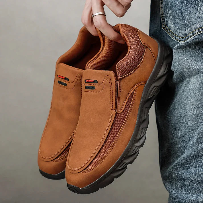 Mocasines Confort Suela Tracción - Marrón