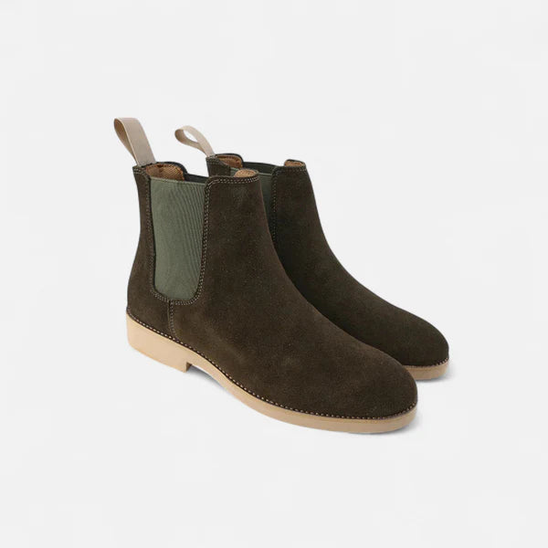 Botas Chelsea de Ante - Gris Oscuro