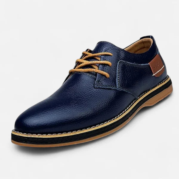 Zapatos Vittorio Cuero Artesanal - Azul