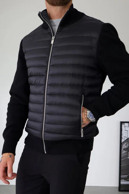 Chamarra Stratum | Acolchado y Punto Premium