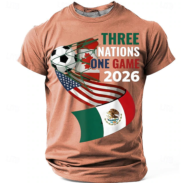 Camiseta Three Nations la Copa Mundia 2026 - Pomelo de brezo