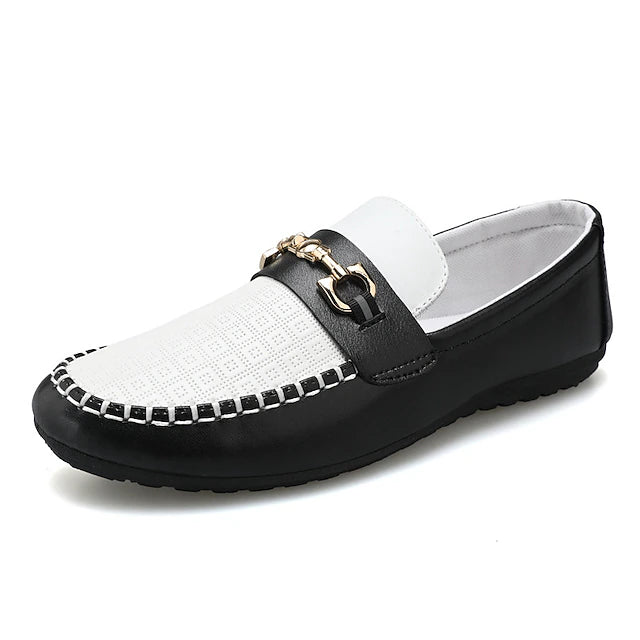 Mocasín Perforado Executive Comfort - Blanco