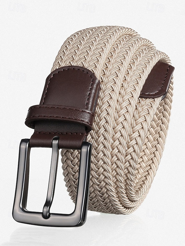 Cinturón Trenzado Elástico FlexLine - Caqui