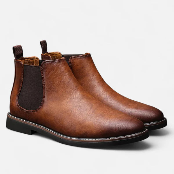 Botas Chelsea Royale Cuero Vegano - Gris Oscuro